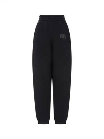 Puff logo jogger pants black 270811 - ALEXANDER WANG - BALAAN 1