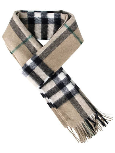 Check Cashmere Scarf Beige - BURBERRY - BALAAN 2