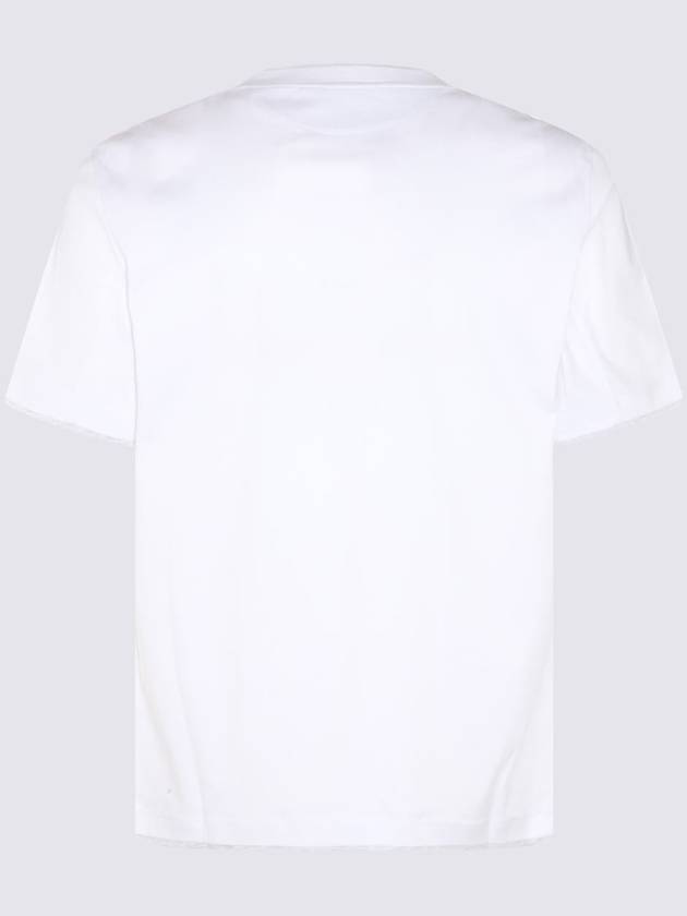 Men's Layered Effect Short Sleeve T-Shirt White - BRUNELLO CUCINELLI - BALAAN 3