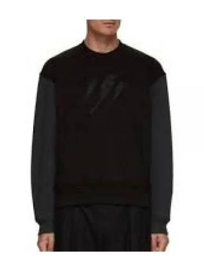 Neil Barrett Slim Raglan Triple Bolts Crew Neck Sweatshirt NBV7JS205A V518S 057 938719 - NEIL BARRETT - BALAAN 1