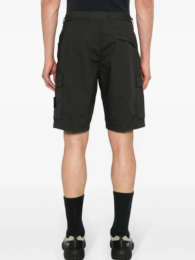 Light Stretch Cotton Bermuda Shorts Dark Grey - STONE ISLAND - BALAAN 5