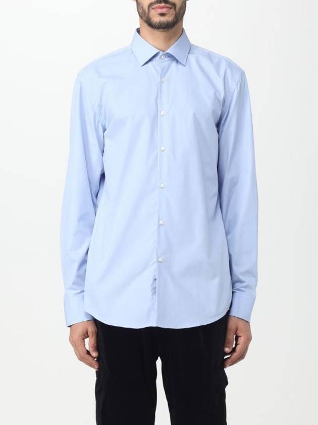 Easy Iron Long Sleeve Shirt Blue - HUGO BOSS - BALAAN 1