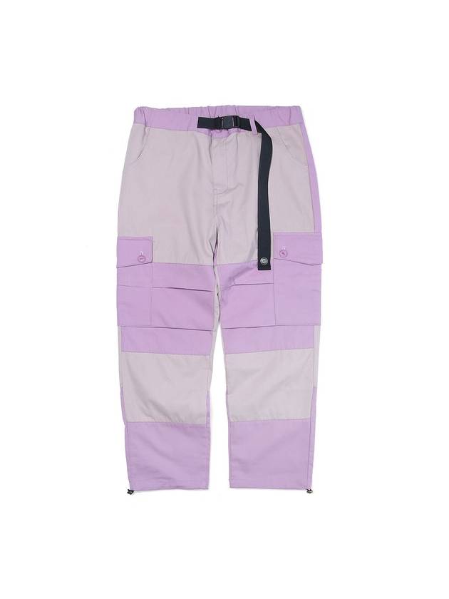 2 Tone Utility Cargo Wide Pants Pink - OGARP - BALAAN 1