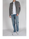 Single Breasted Button Cotton Jacket Grey - THOM BROWNE - BALAAN 7