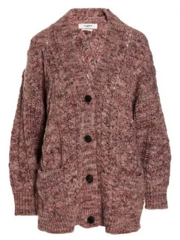 CA0351 22A077E 40PK Rose Wally cable knit cardigan - ISABEL MARANT - BALAAN 1