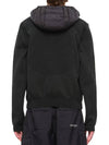 Logo Patch Knit Goose Padded Cardigan Black - MONCLER - BALAAN 5