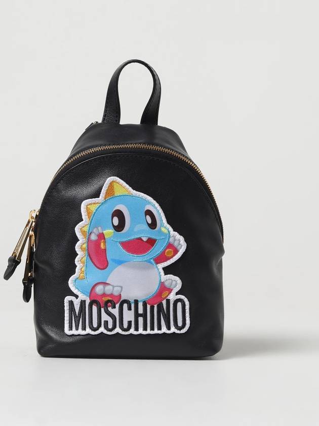 logo applique mini backpack A74988051 - MOSCHINO - BALAAN 2