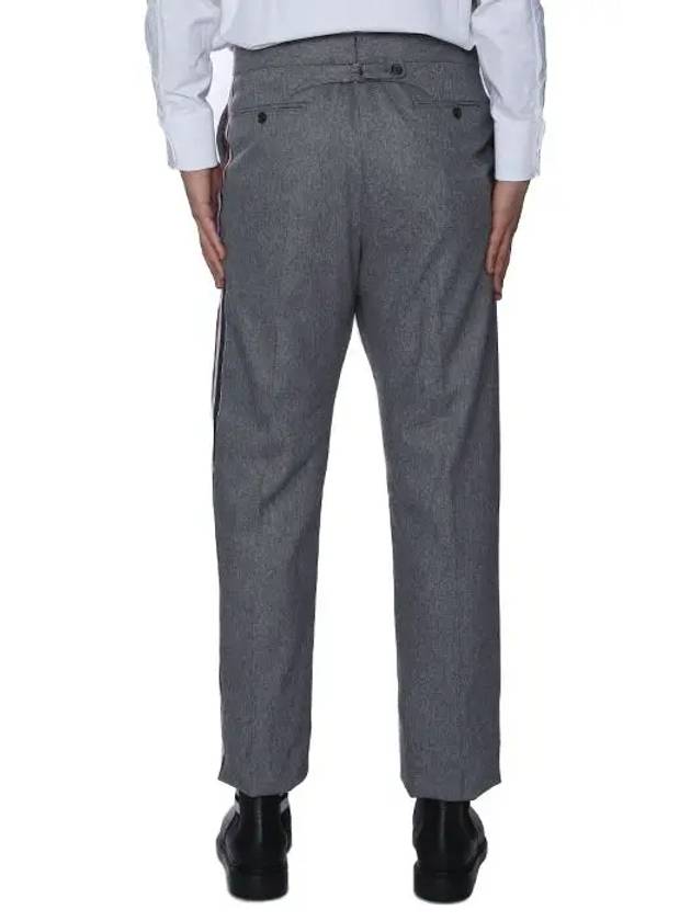 Gray Wool Stripe Slacks Pants MTC001X - THOM BROWNE - BALAAN 5