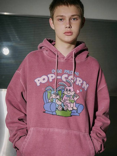 Bunny Popcorn Pigment Hoodie Dusty Pink - CPGN STUDIO - BALAAN 2