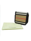 Striped Zipper Card Wallet Black - BURBERRY - BALAAN 3