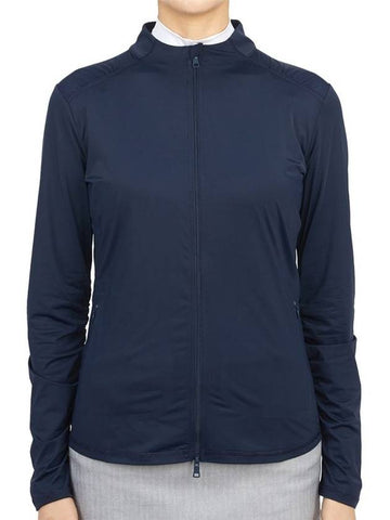 Women's Golf Featherweight Full Zip-Up Jacket Navy - G/FORE - BALAAN 1