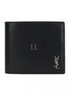 Tiny Cassandre East West Wallet in Matte Leather Black - SAINT LAURENT - BALAAN 2