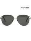 Eyewear Aviator Metal Sunglasses Palladium - MONCLER - BALAAN 4