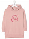 Kids Women s Logo Hoodie Dress 8I730 10 809B3 514 - MONCLER - BALAAN 1