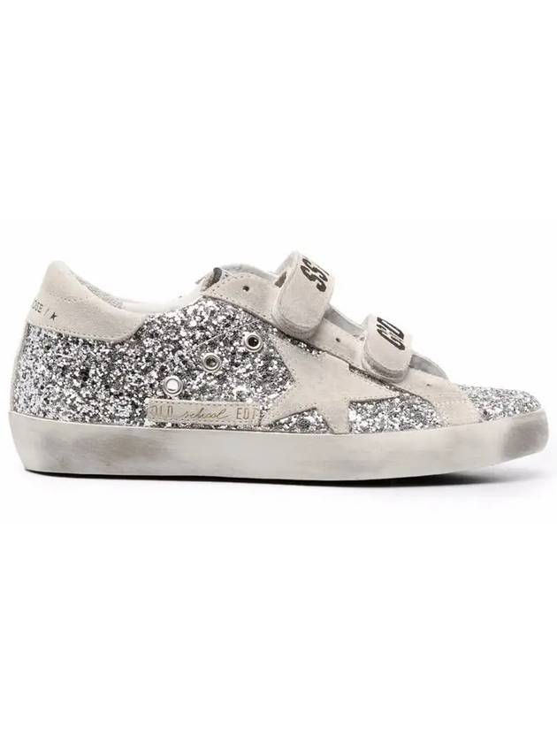 Old School Glitter Low Top Sneakers Silver - GOLDEN GOOSE - BALAAN 2