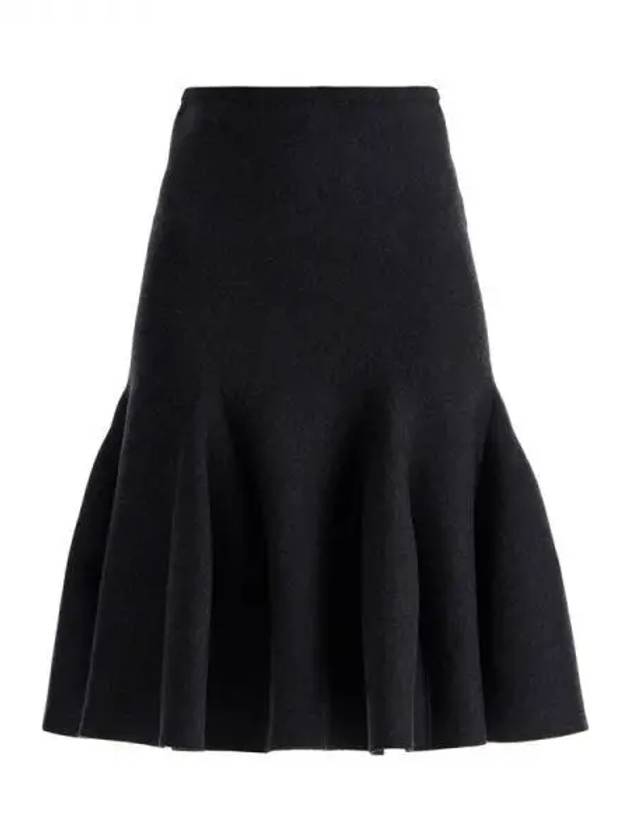 Wool blend flared skirt - ALAIA - BALAAN 1