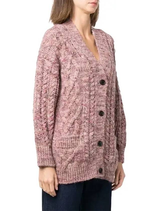 Rose Wally cable knit cardigan - ISABEL MARANT - BALAAN 2