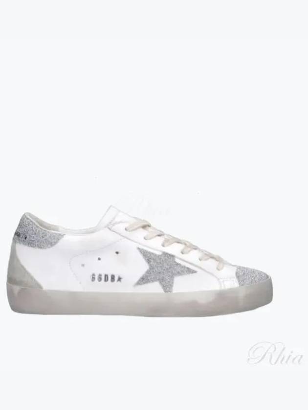 Superstar Glitter Low Top Sneakers Silver White - GOLDEN GOOSE - BALAAN 2