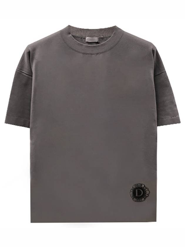 Cotton Silk Jersey Short Sleeve T-Shirt Brown - DIOR - BALAAN 2