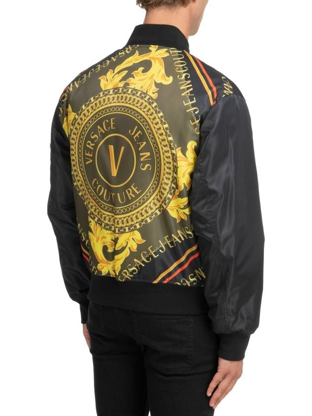 V emblem chain bomber jacket - VERSACE - BALAAN 2