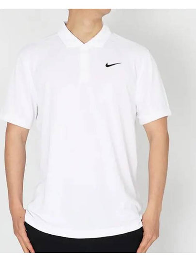 Court Dri Fit Tennis Polo Shirt White - NIKE - BALAAN 2