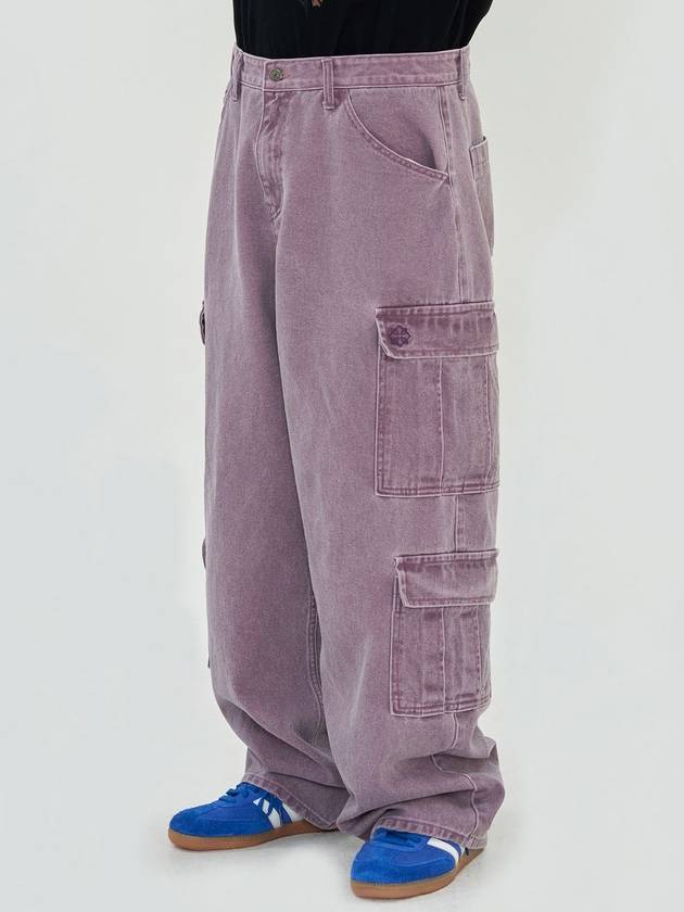 Pigment 4 Pocket Cargo Pants Purple - UNALLOYED - BALAAN 3