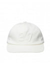 27 Logo Cotton 5 Panel Ball Cap White - YCW - BALAAN 1