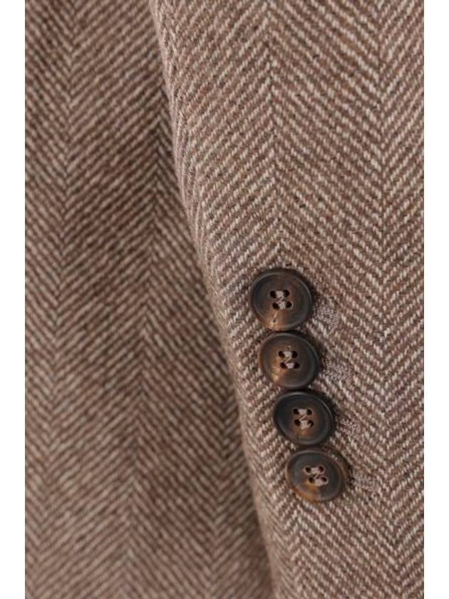 Brunello Cucinelli Brown Wool Blazer - BRUNELLO CUCINELLI - BALAAN 4