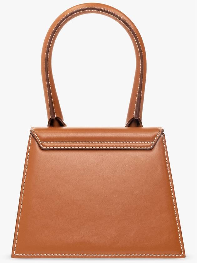 Le Chiquito Moyen Signature Tote Bag Light Brown - JACQUEMUS - BALAAN 4