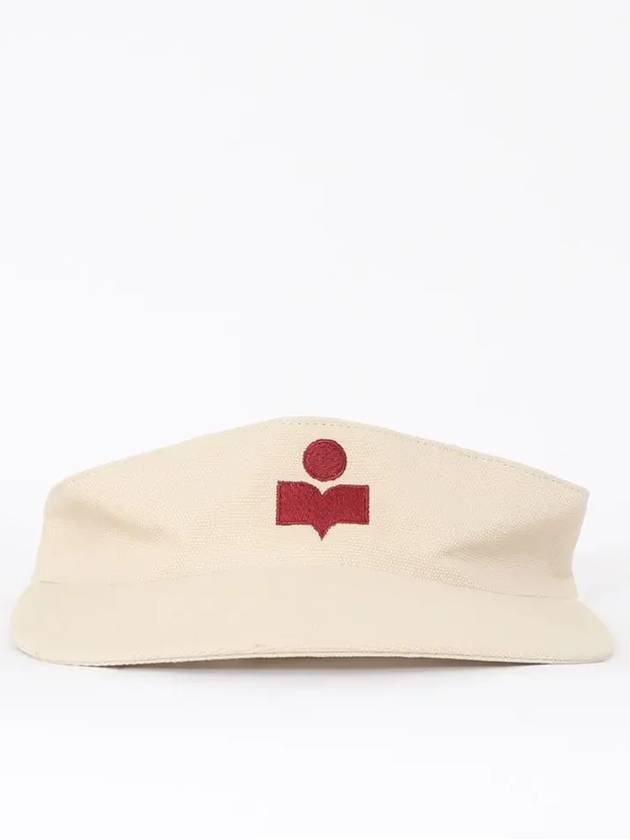 Embroidered Logo Visor Cap Ivory - ISABEL MARANT - BALAAN 2