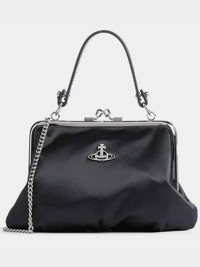 Granny Satin Frame Cross Bag Black - VIVIENNE WESTWOOD - BALAAN 2