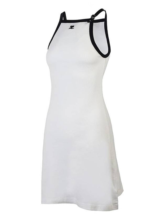 Courr ges Women s Buckle Contrast Dress 124JRO364JS0070 0098 - COURREGES - BALAAN 2