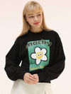 Tennis Court Sweatshirt Long Sleeve T-Shirt Black - MACKY - BALAAN 1