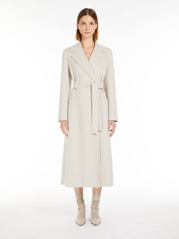 Peak Reverse Virgin Wool Double Coat White - S MAX MARA - BALAAN 4