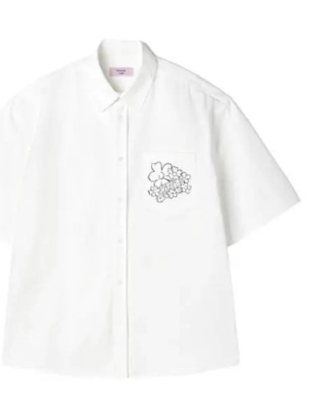 Short sleeve overshirt white - MARTINE ROSE - BALAAN 1