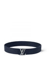 LV Shadow 40MM Reversible Leather Belt Blue - LOUIS VUITTON - BALAAN 2