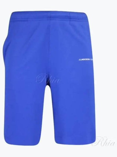 Logo Print Shorts Blue - J.LINDEBERG - BALAAN 2