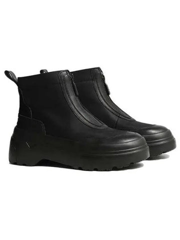 UNISEX Explorer Ankle Zipper Platform Boots Black WFS1000LNYBLK - HUNTER - BALAAN 1