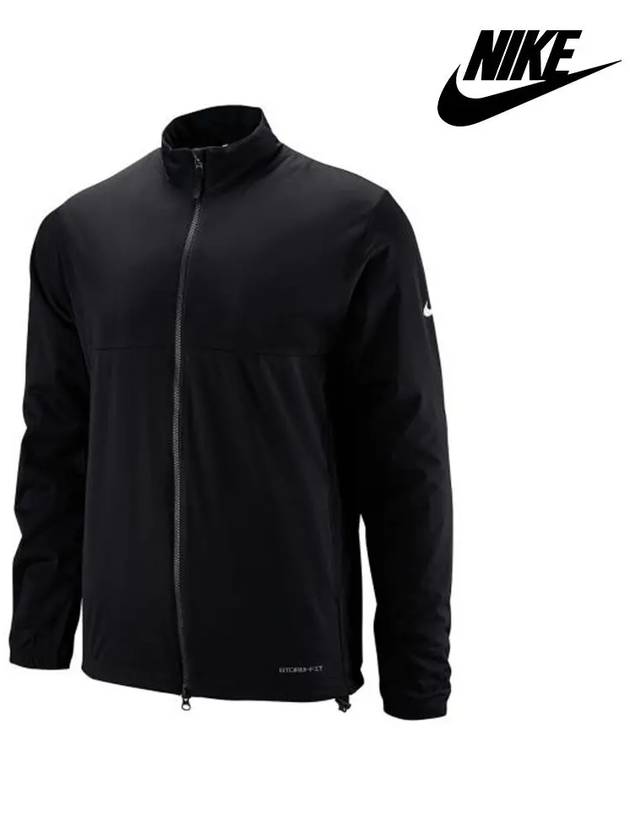 Men s Storm Fit Victory Zip up Golf Rain Jacket Black DA2867 - NIKE - BALAAN 1