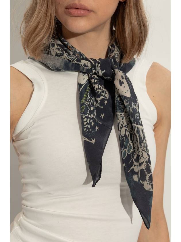 Zadig & Voltaire Silk Scarf Blondie, Women's, Navy Blue - ZADIG & VOLTAIRE - BALAAN 2