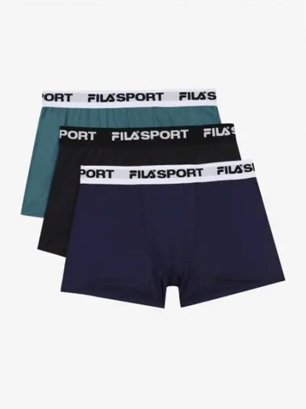 UNDERWEAR Sports Aero Cool Men s Draw 3 Pack FI4DRG1613MBLK - FILA - BALAAN 1