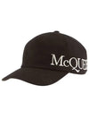 Embroidered Logo Ball Cap Black - ALEXANDER MCQUEEN - BALAAN 3