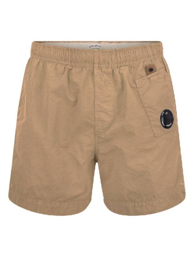 Lens Pocket Swim Shorts Light Brown - CP COMPANY - BALAAN 2