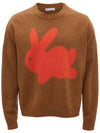 Bunny print wool blend sweater KW0943YN0264185 - JW ANDERSON - BALAAN 1