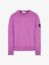 Wappen Patch Crew Neck Sweatshirt Magenta - STONE ISLAND - BALAAN 2