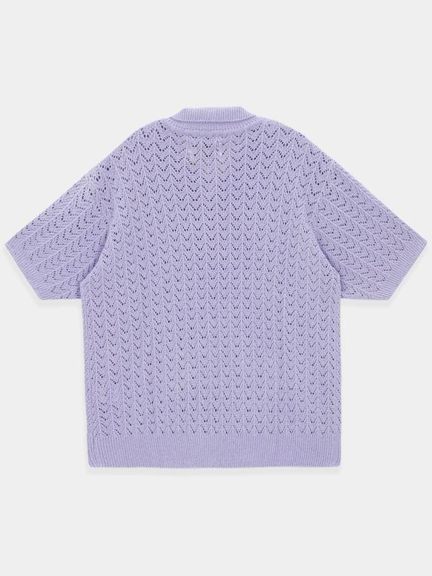 Crochet Punching Polo KnitLavender - KINETO - BALAAN 4