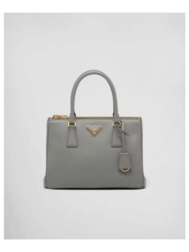 Galleria Saffiano Leather Medium Tote Bag Slate Grey - PRADA - BALAAN 2