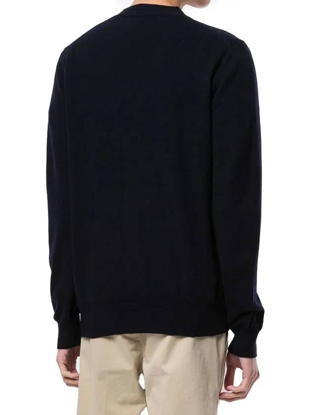 Men s Gold Heart Waffen Wool Cardigan Black P1N050 AX N050 051 1 - COMME DES GARCONS - BALAAN 3