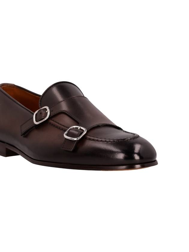 DOUBLE BUCKLE LEATHER LOAFER - DOUCAL'S - BALAAN 4