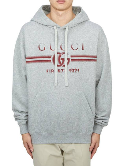 Double G Cotton Jersey Hood Gray - GUCCI - BALAAN 2